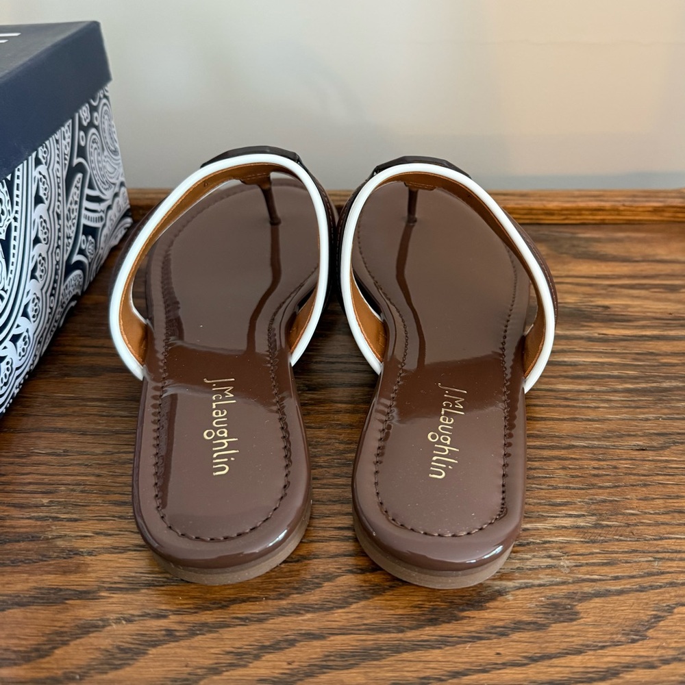 ❣️🆕J. MCLAUGHLIN Brown Nixi Flat Sandals❣️ - Picture 6 of 9